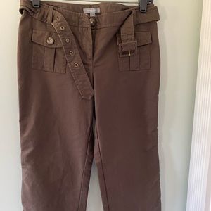 Anne Taylor Cropped trousers with matching belt